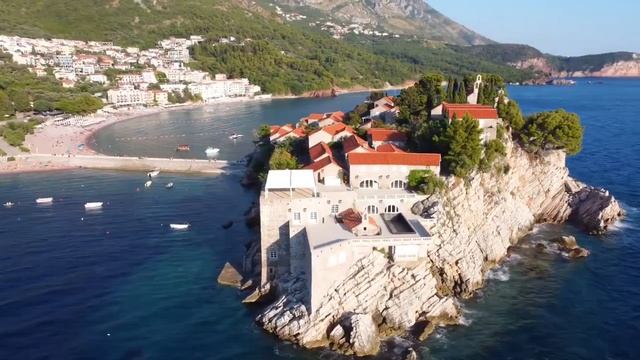 Будванская ривьера с высоты | Видео с дрона в 4к | Черногория с воздуха смотреть онлайн