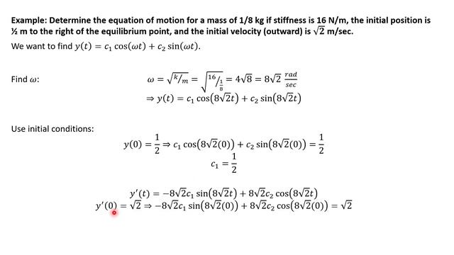 Free Mechanical Vibrations (Differential Equations) смотреть онлайн