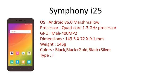 Symphony Xplorer i25 - Full Specifications, Features, Price, Specs and Reviews 2017 Update Video смотреть онлайн