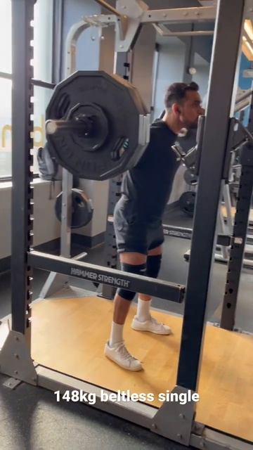 325 lbs -148 kg beltless squat single смотреть онлайн