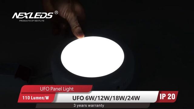UFO LED Panel Light Video смотреть онлайн
