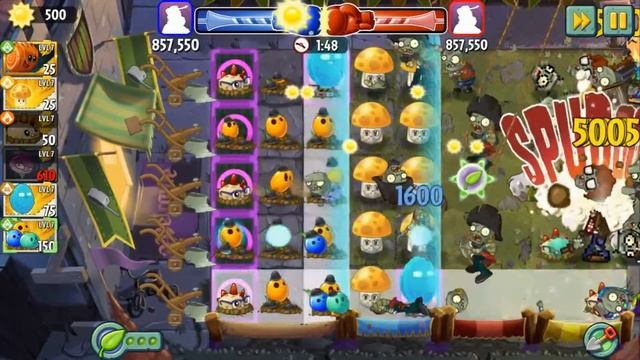 Арена PvZ2, 150-я неделя, удобрение, 7-ой уровень растений, только базовые, 6 350 350 очков смотреть онлайн
