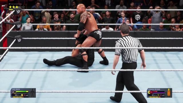 WWE FULL MATCH THE ROCK VS ROMAN REIGNS #WWE #THEROCK #ROMANREIGNS