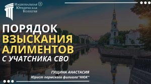 Порядок взыскания алиментов с участника СВО. Национальная Юридическая Коллегия.