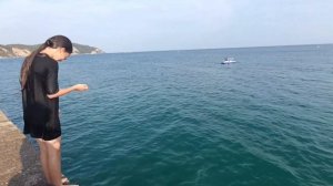 Абхазия Пицунда Лдзаа/нырялки с пирса/