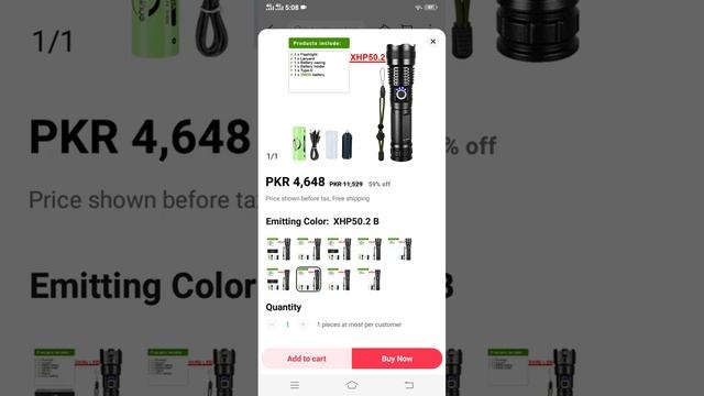 Led Torch Light High Power Maheen Info смотреть онлайн