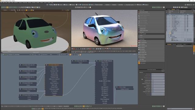Modo _ Octane Render_ Iridescent Texture смотреть онлайн