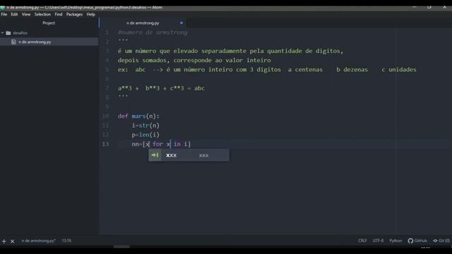 Desafio python#01: numero de Armstrong смотреть онлайн