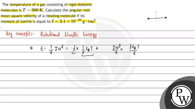 The temperature of a gas consisting of rigid diatomic molecules is \( T=300 \mathrm{~K} \). Calc... смотреть онлайн