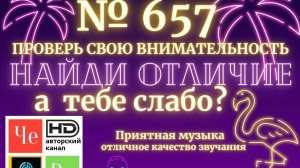 «Найди отличие» / «Spot the Difference» _ выпуск № 657