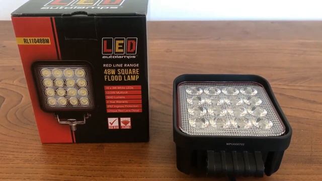 LED Autolamps 48W Square Flood Lamp 3840 Lumens RL11048BM - Beaconsandlightbars смотреть онлайн