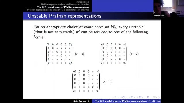 Gaia Comaschi (UNICAMP) - The GIT moduli space of Pfaffian representations of cubic threefolds смотреть онлайн