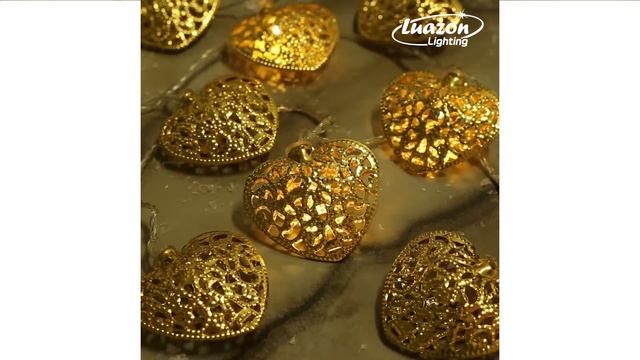 Гирлянда "Нить" 4 м с насадками "Сердце", 20 LED, свечение тёплое белое, 8 режимов, 220 В смотреть онлайн