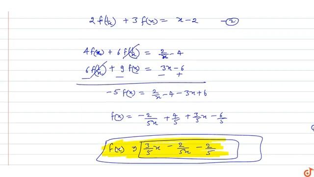 Statement-I If `2f(x)+3f(1/x)=1/x-2, x!=0,"t h e n"int_1^2f(x)dx=-2/5log2+1/2`.
Statement-2 смотреть онлайн