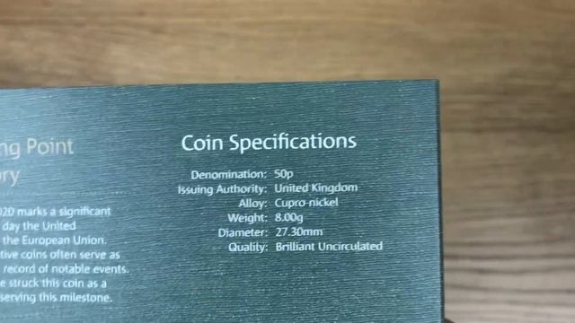 BREXIT 50p Coin - Brilliant Uncirculated || Review / Unpackaging Video || 2020 BUNC Coin смотреть онлайн