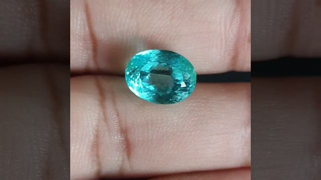 PARAIBA TOURMALINE OVAL SHAPE NEON BLUE смотреть онлайн