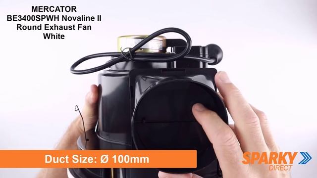 MERCATOR BE3400SPWH | Novaline II Round Exhaust Fan White смотреть онлайн