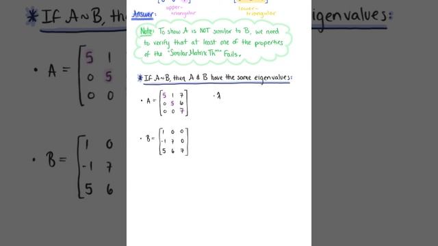 Properties of Similar Matrices (Example 2) смотреть онлайн