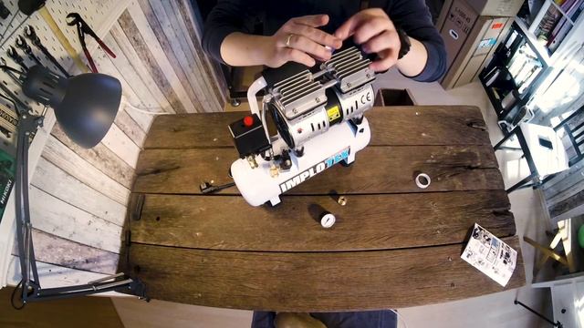 480W - IMPLOTEX - Silent Flüster Kompressor / 48 db / Druckluftkompressor - Unboxing смотреть онлайн