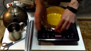 Индукционная плитка греет даже алюминий.  Ответ на комментарии.