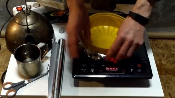 Индукционная плитка греет даже алюминий. Ответ на комментарии.