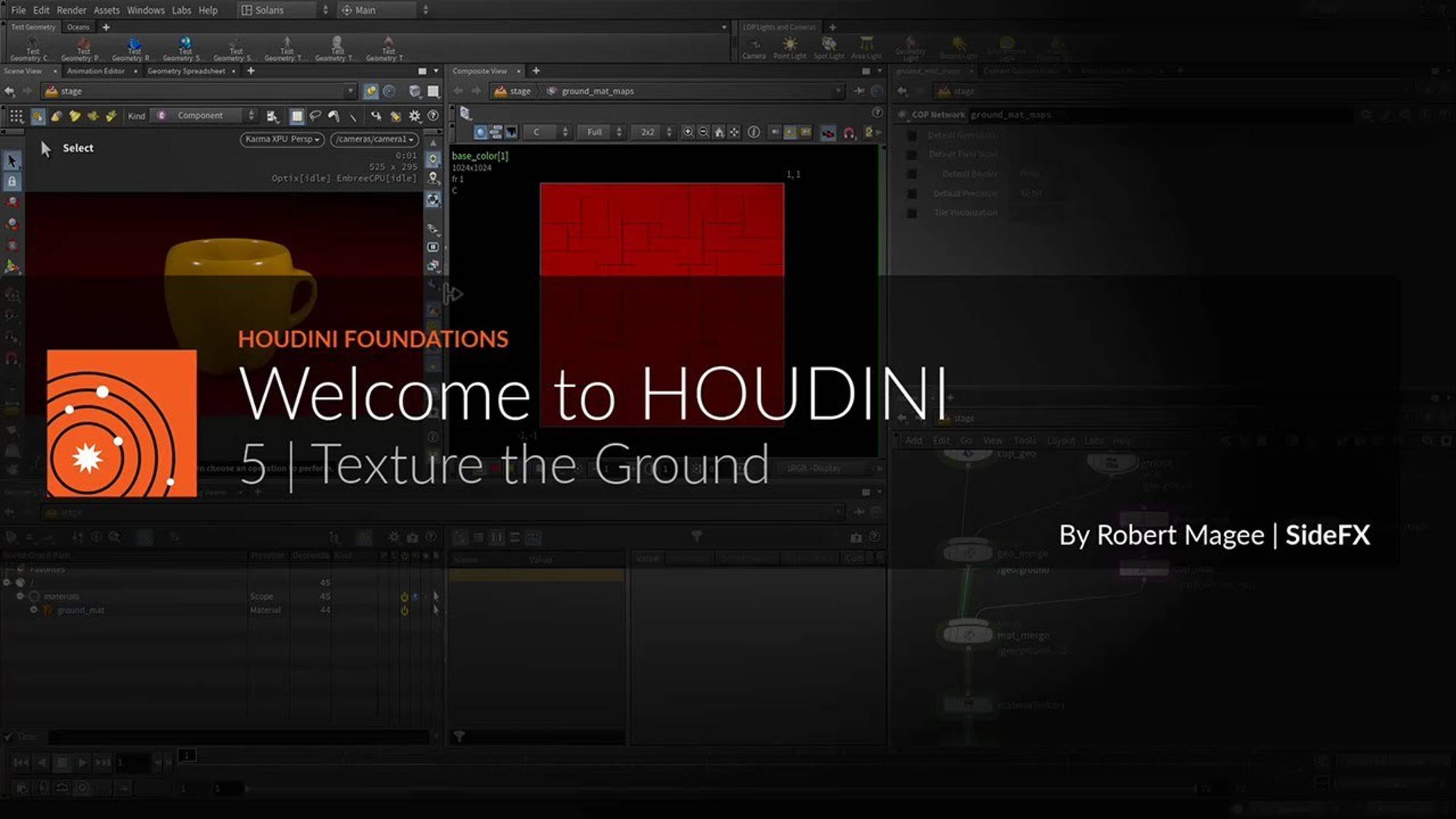 05 - Houdini 20.5 Foundations - Texture the Ground смотреть онлайн