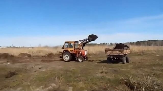 Работа погрузчиком на Т-25 смотреть онлайн