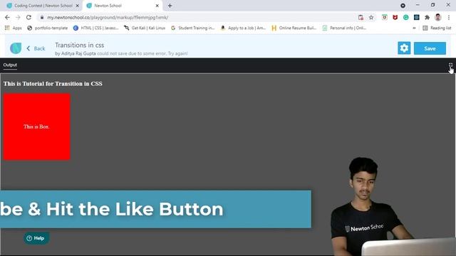 CSS: Transitions | Web Development | Newton School смотреть онлайн