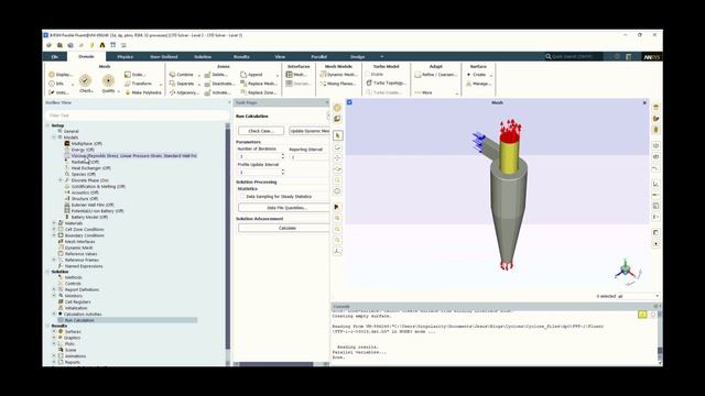 Setting up RANS turbulence models for a cyclone смотреть онлайн