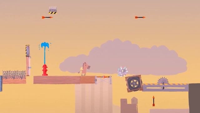 Прямо в попу! - Ultimate chicken horse смотреть онлайн