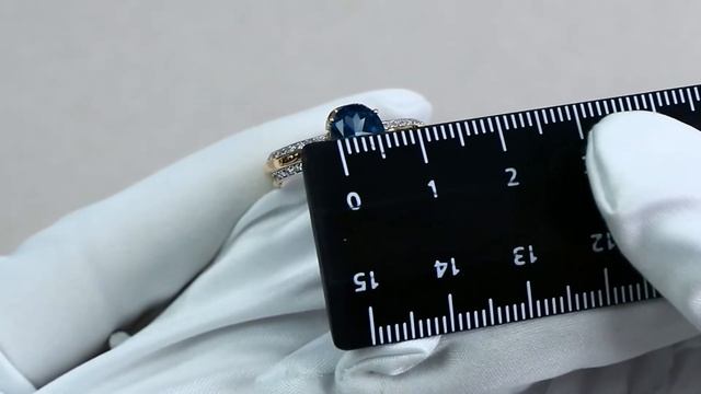 Золотое кольцо Александра с топазом и фианитом кл2766-78ск смотреть онлайн