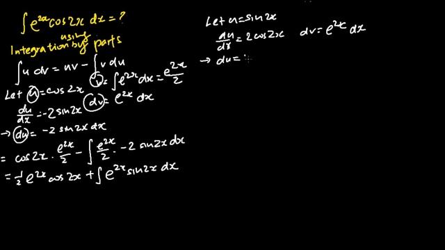 Integration of e^2x cos 2x (Solution) смотреть онлайн