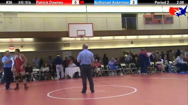 NYAC FS 84 KG / 185 lbs: Patrick Downey vs. Nathanael Ackerman смотреть онлайн