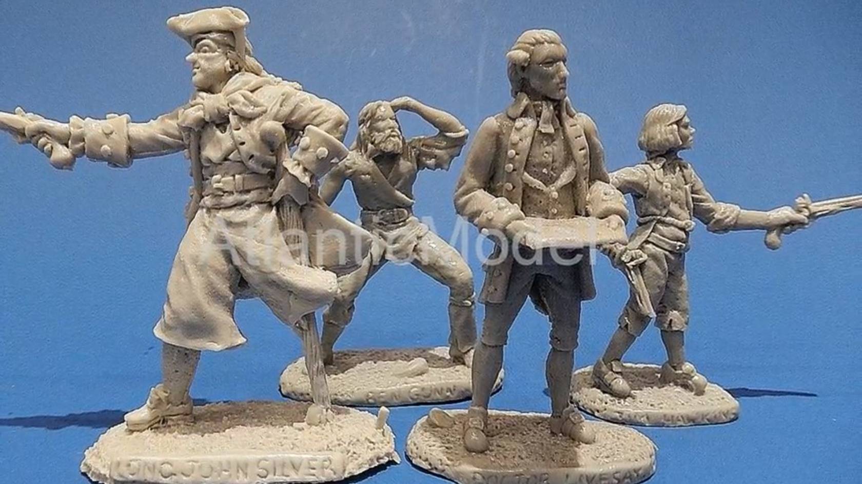 солдатики Barzso Герои романа Остров сокровищ 4 фигуры - frame at смотреть онлайн