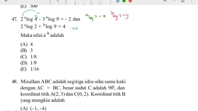 part 9 pembahasan soal inten SNBT 2023 pengetahuan kuantitatif 44-48 смотреть онлайн