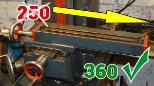 НГФ 110. Увеличение хода продольной подачи фрезерного станка.