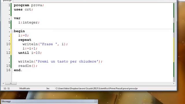 Repeat Until in Pascal - Programmazione con Lazarus смотреть онлайн