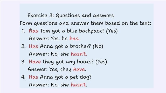 Урок 64. Повторение 'have got/has got'-у меня есть. смотреть онлайн