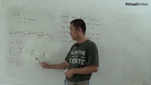 Fisika SMP-SMA Kinematika Translasi : Konsep Gerak dan GLB Soal 6 смотреть онлайн