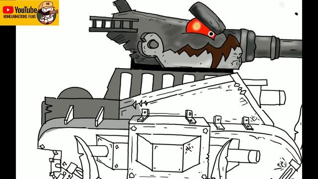 ЯК НАМАЛЮВАТИ ТАНК HOMEANIMATIONS 8 - Мультфільм про танки смотреть онлайн