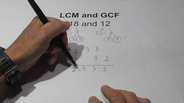 LCM and GCF of 18 and 12 смотреть онлайн