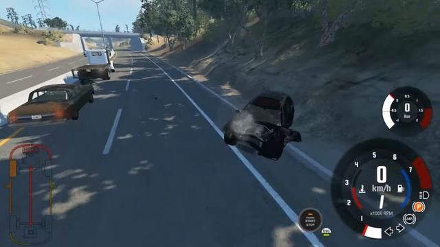Никогда не садитесь пьяным за руль! Эксперимент в BeamNG Drive смотреть онлайн