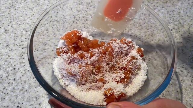 Быстрое кокосовое печенье к чаю- Очень вкусно и просто. смотреть онлайн