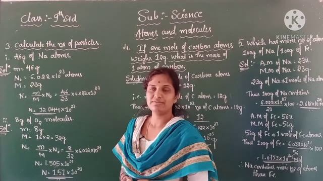 9th standard science, Atoms and molecules part 05 by Vani M K смотреть онлайн