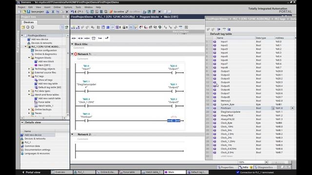 Siemens TIA Portal - Watch Tables, Force Tables, System Bytes смотреть онлайн