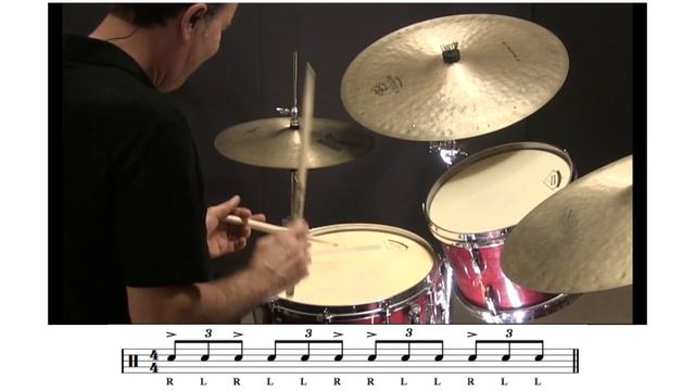 Elvin Jones Triplet Jazz Drum Fills - Drum Lesson Shorts #1
