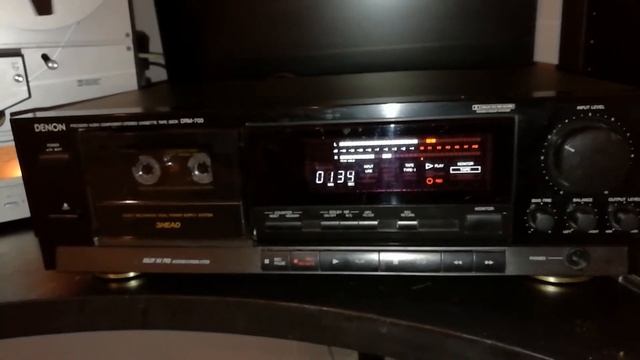 Denon DRM-700 Stereo cassete Tape Deck,3 Head,Dolby HX Test. смотреть онлайн