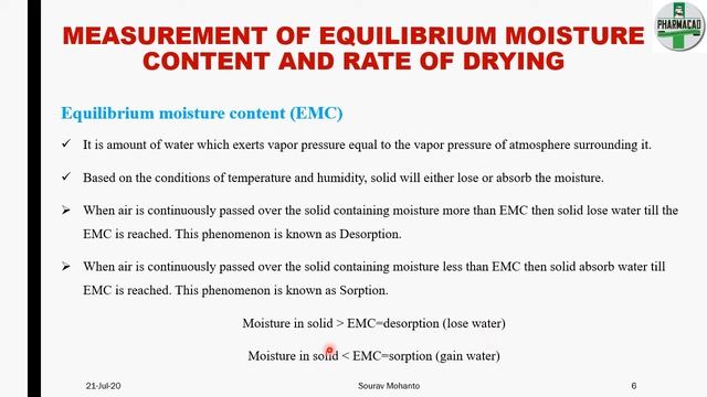 Drying Part 1 - Pharmaceutics - Pharmaceutical Engineering - GPAT - NIPER - B PHARMACY - NTA - PCI смотреть онлайн
