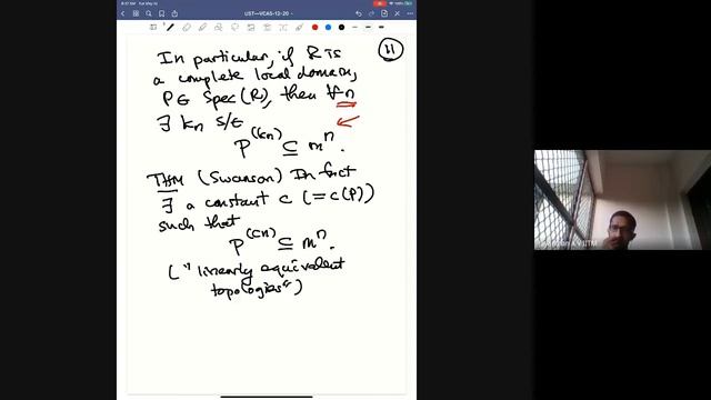 VCAS #2: Craig Huneke - Uniform Symbolic Topologies (Part 1) смотреть онлайн