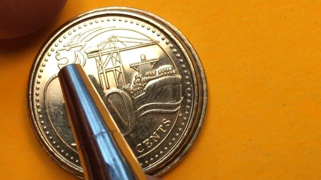 1987 Singapore 50 Cents Coin - 2 Lions - 4 Languages - 5 Stars - Some Value смотреть онлайн